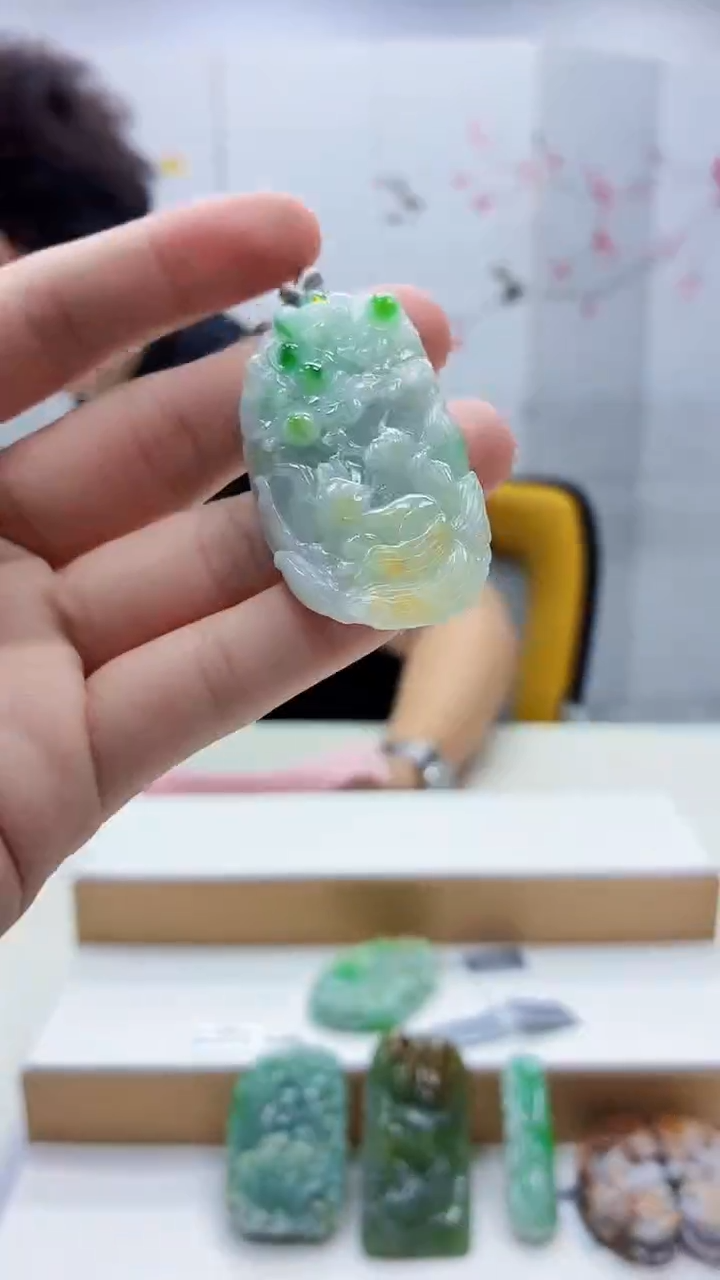 未镶嵌定制翡翠4688bb-毛货挂件9