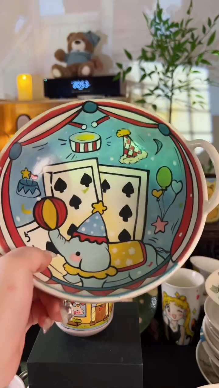 【闪购商品】摆件手工手绘陶瓷小杯杯