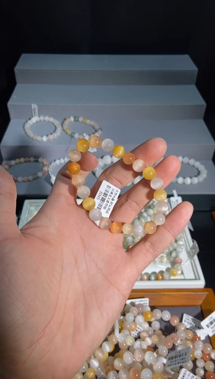 未镶嵌手串水晶7号链接 卡8咪+