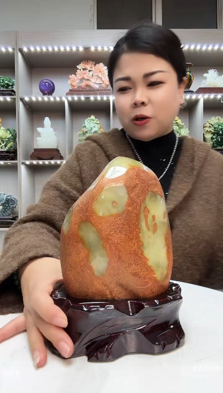 石材天然石材家居摆件办公室客厅玄关高档摆件