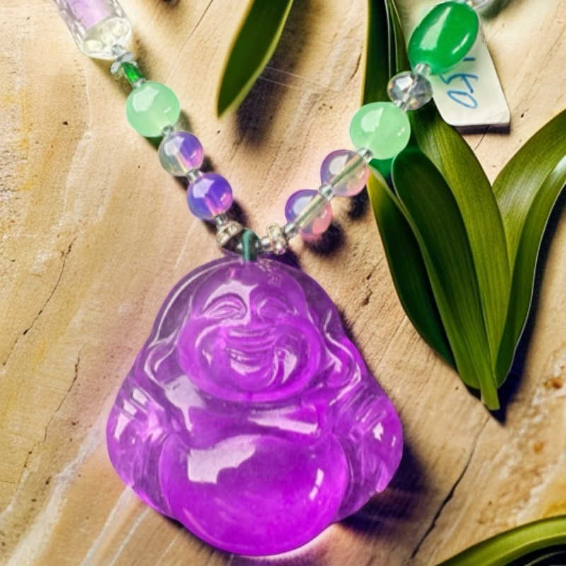 dsj50紫色佛公吊坠