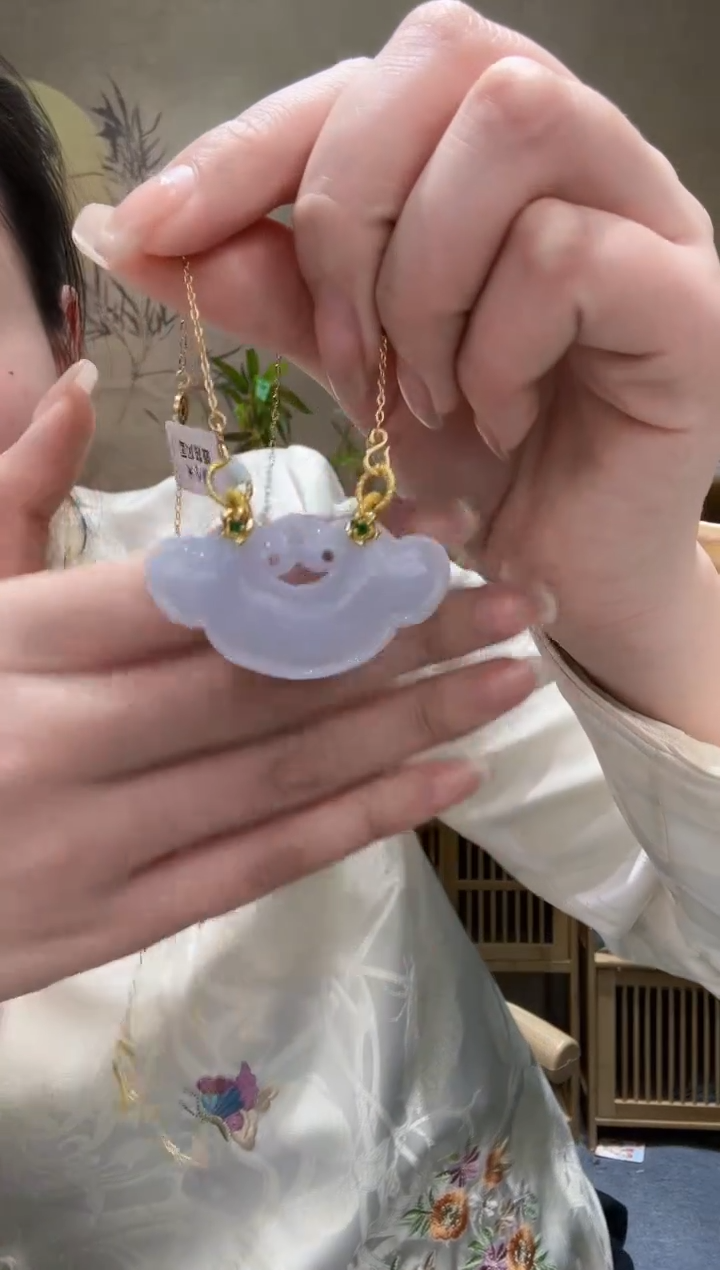 【闪购商品】翡翠耳饰未镶嵌吊坠