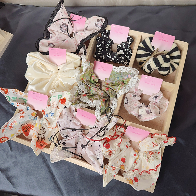 【全方巾】个人单【成品创意手工发绳】现场拆大肠发圈