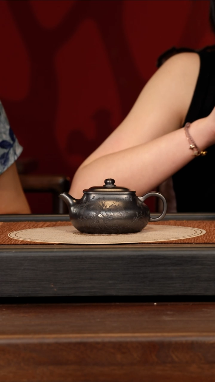 茶壶紫砂宜兴紫砂XY 龙潭乌泥 乾坤