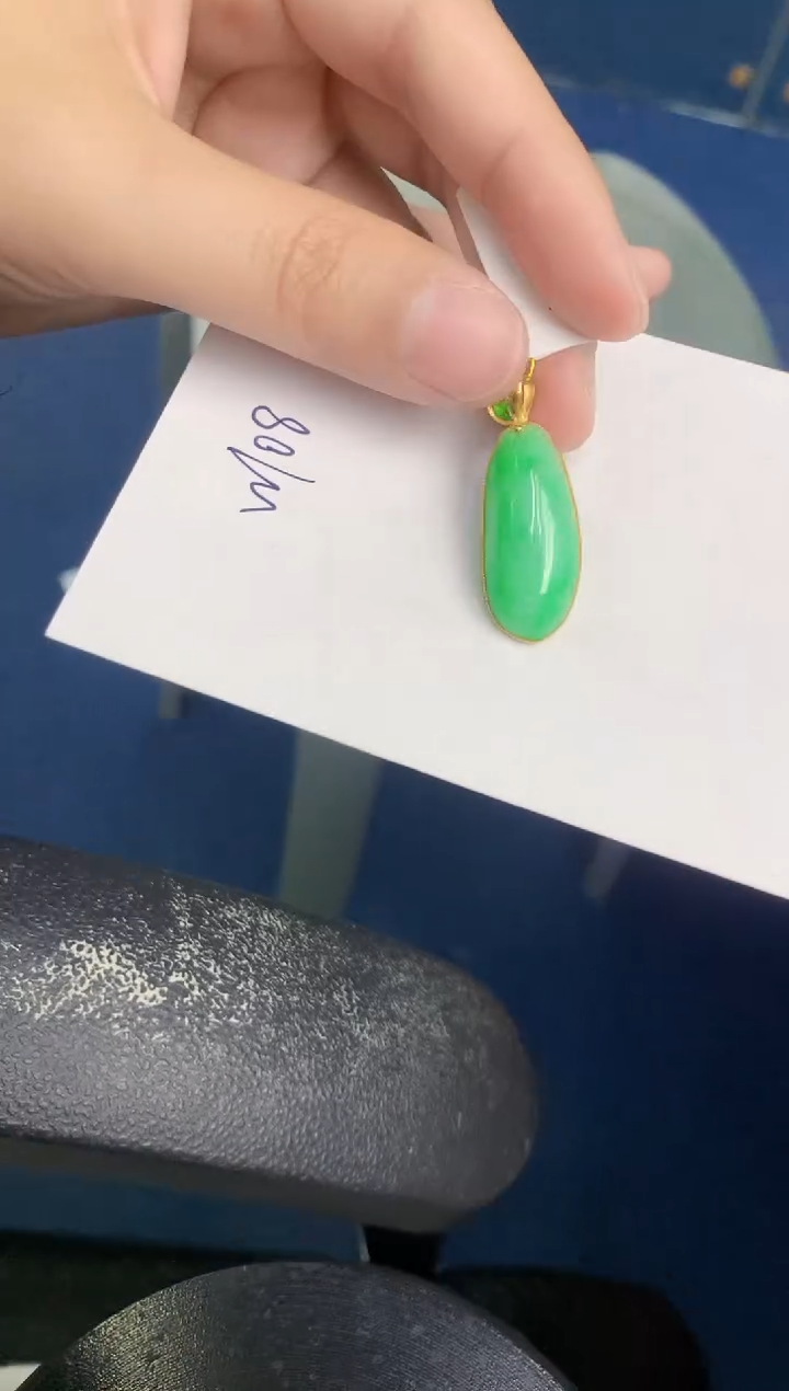 【闪购商品】翡翠颈饰18K金镶嵌000000000