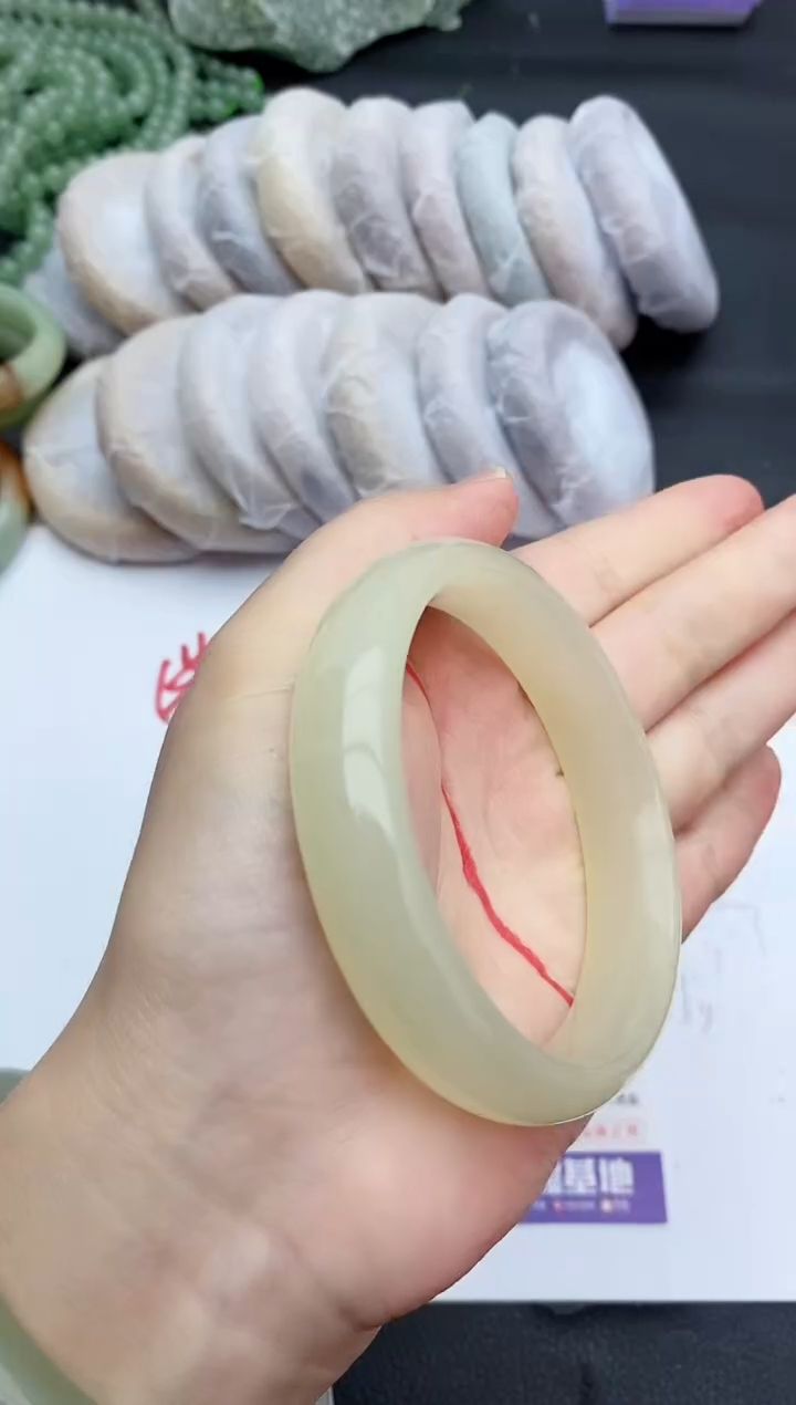 未镶嵌手镯石英质玉2+60/61