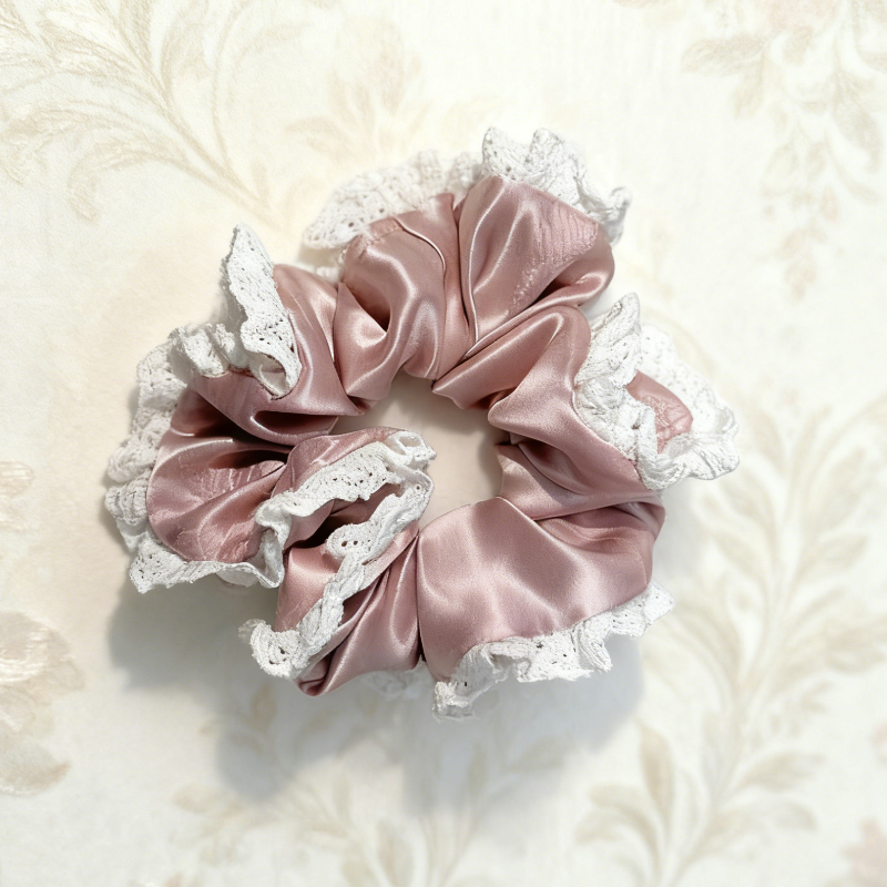 桑蚕丝发圈简约ins气质可爱少女温柔优雅纯色