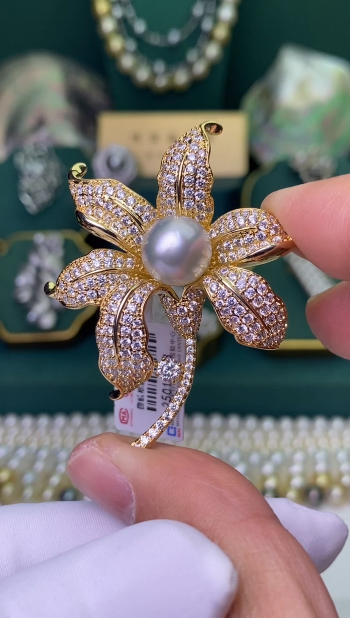 【闪购商品】海水珍珠胸饰未镶嵌11-12