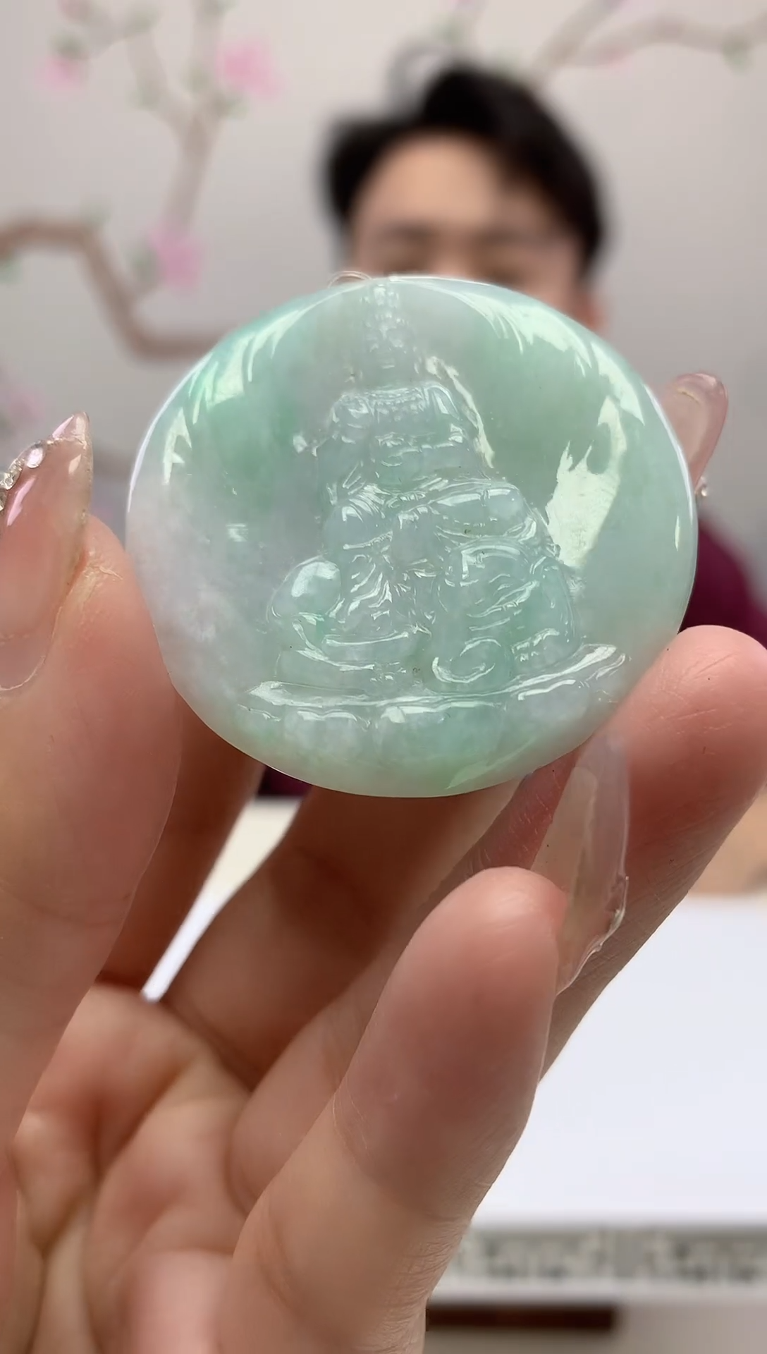 定制翡翠未镶嵌888xy-毛货普贤69