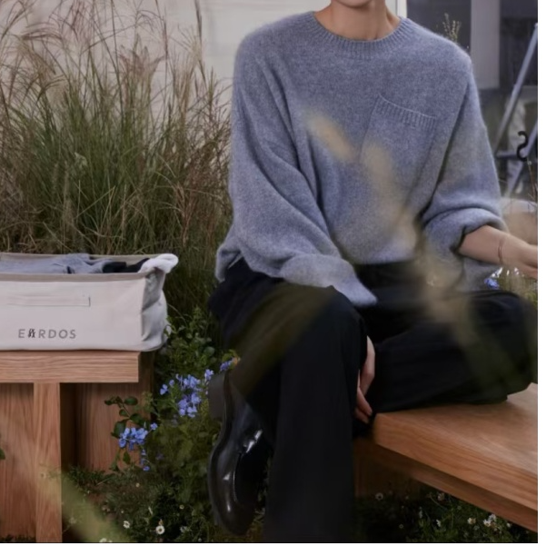 [鄂] 潮牌时尚羊绒廓形口袋毛衣4309