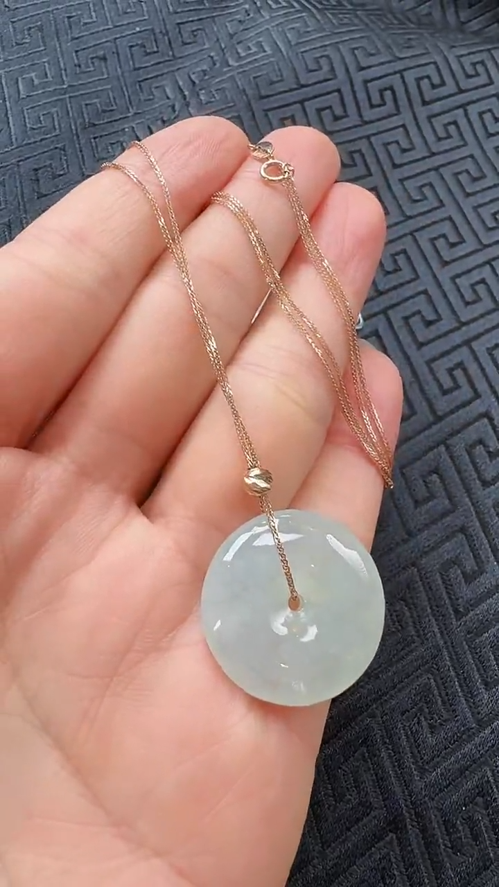 【闪购商品】翡翠套链18K金镶嵌套链