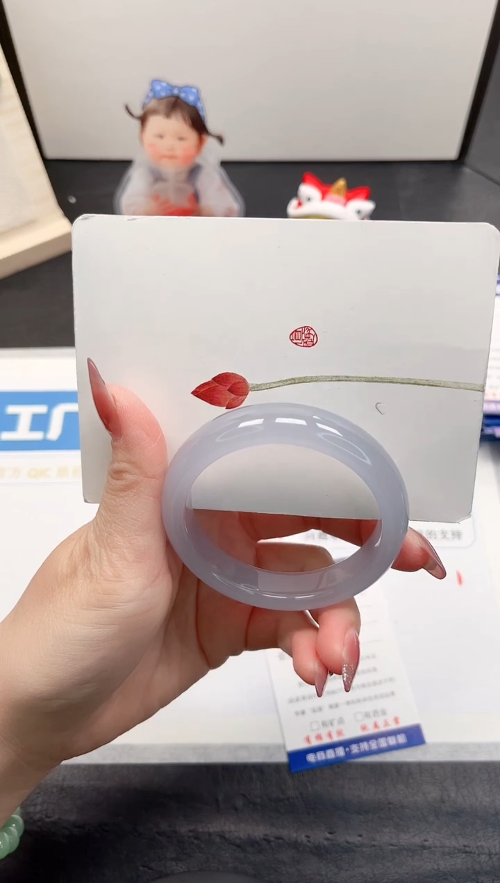 【闪购商品】石英质玉手镯未镶嵌117-53.4