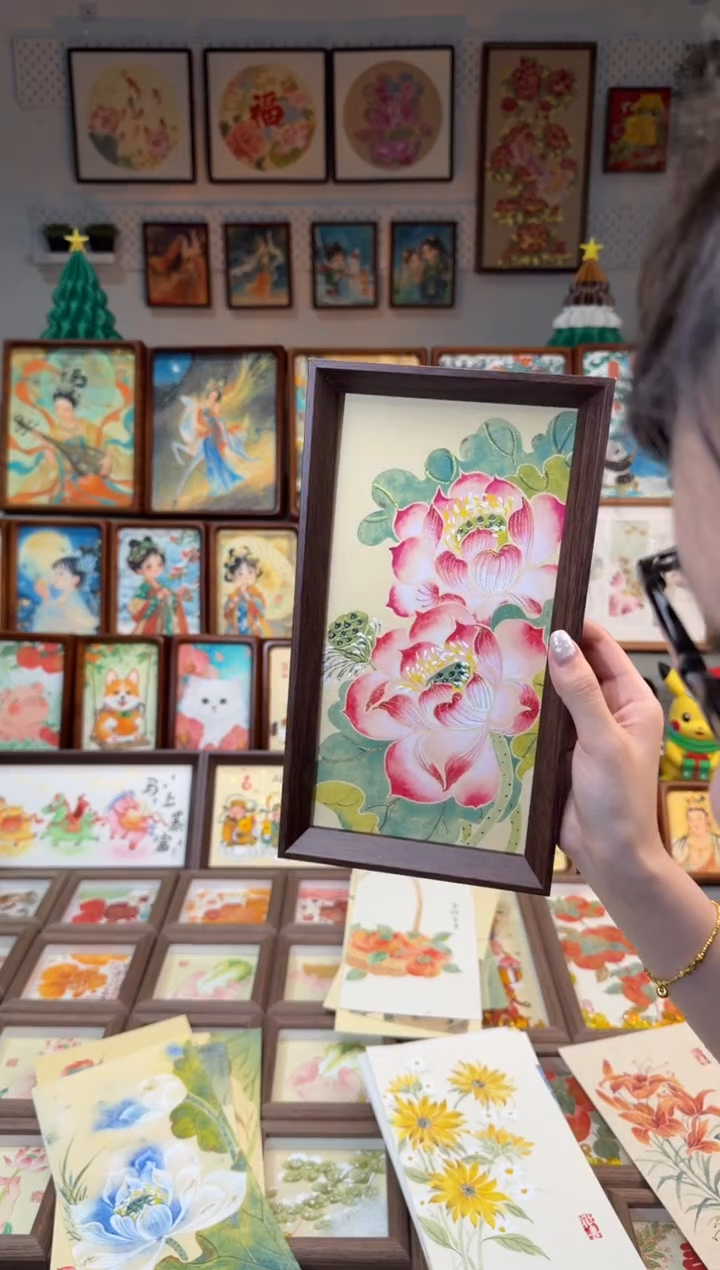 国画盛放荷花 手绘国画27