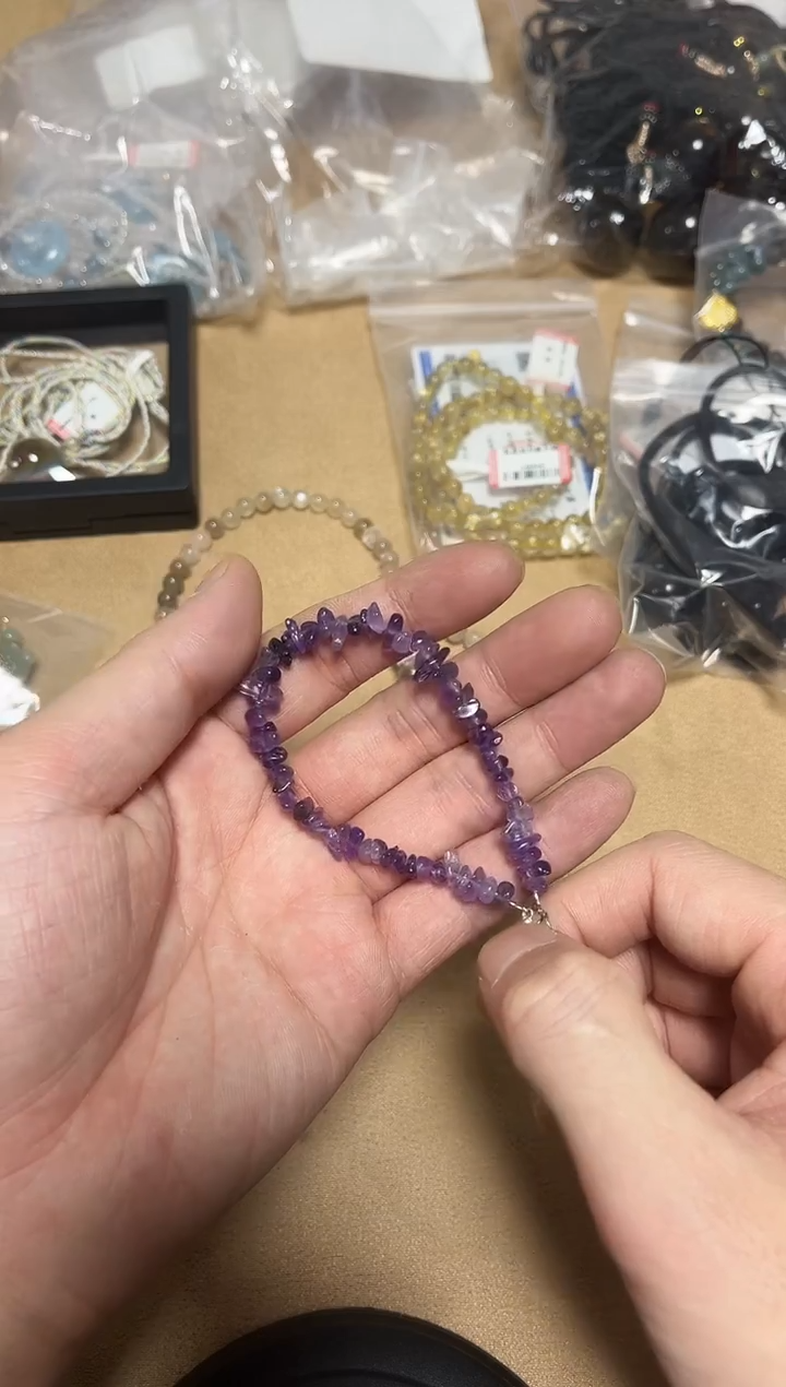 未镶嵌手链水晶20-47紫水晶手链