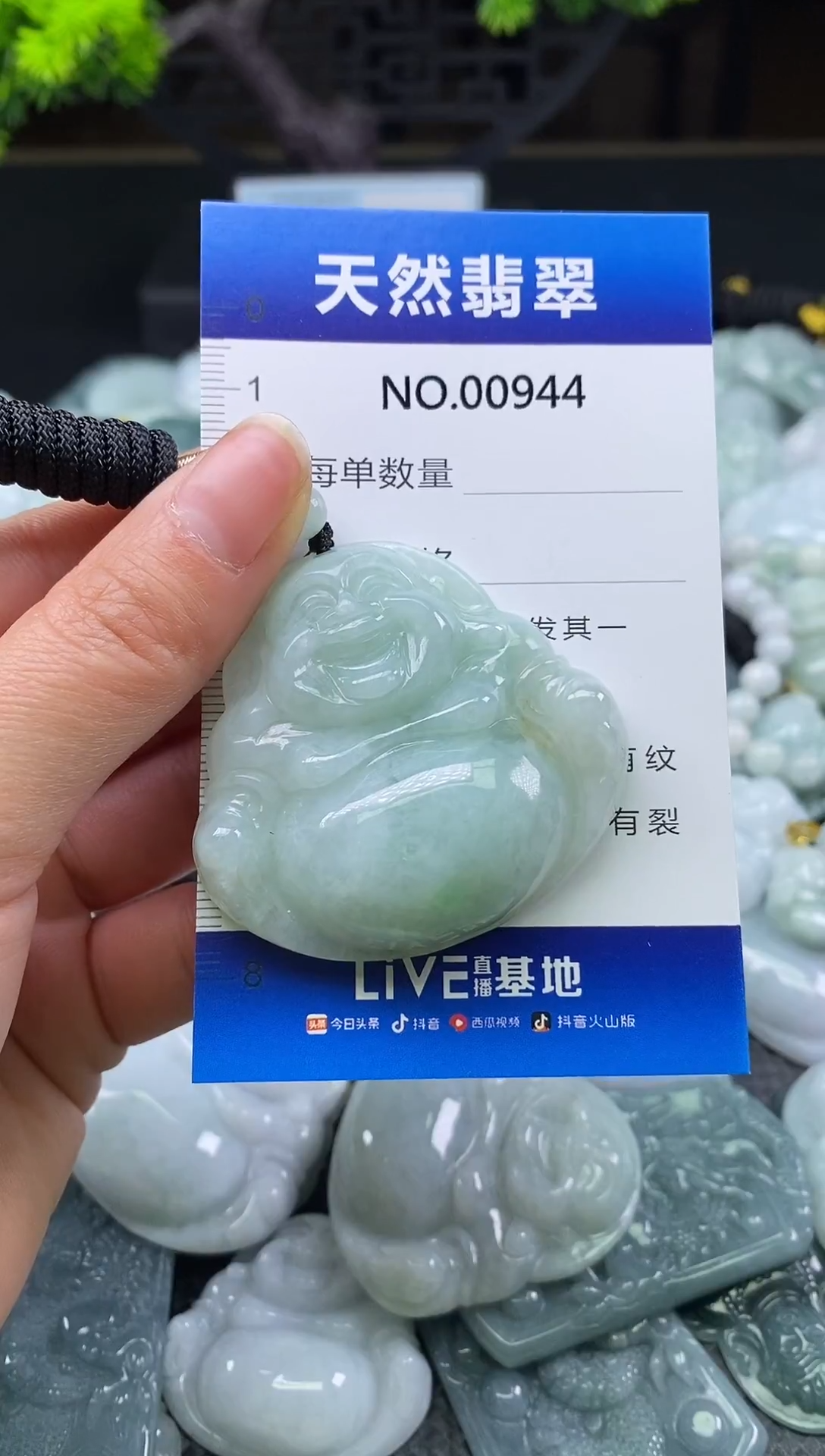 颈饰未镶嵌翡翠天然缅甸翡翠944