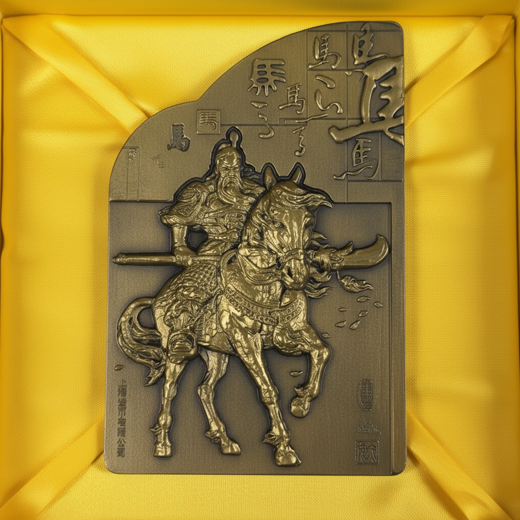 非法定货币【黄铜】110*72.5mm 马到成功 关公 方章