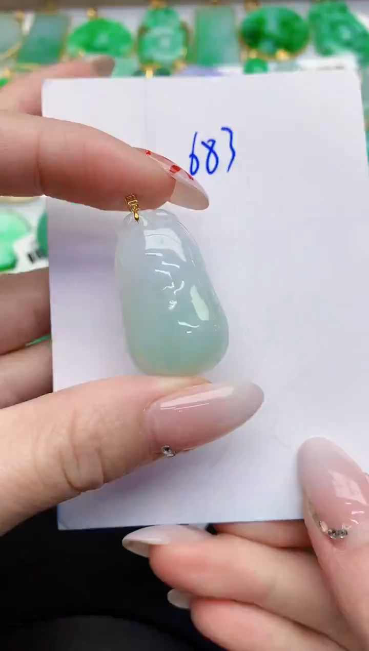 【闪购商品】翡翠颈饰18K金镶嵌0000000000