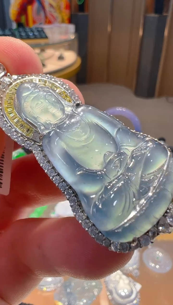 【闪购商品】翡翠吊坠(不含链)银S925镶嵌多样性发货一件