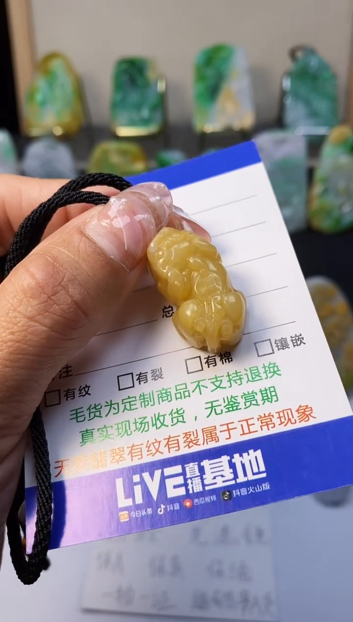 【闪购商品】翡翠颈饰未镶嵌翡翠A货