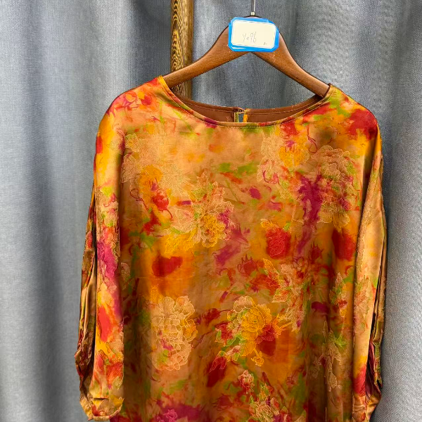 2025新款时尚休闲香云纱上衣Y096