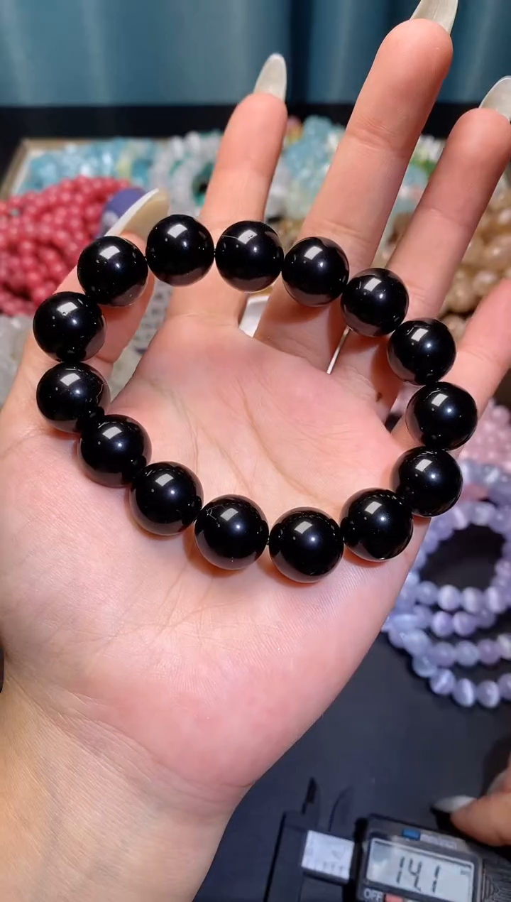 【闪购商品】水晶手串未镶嵌黑曜石下单备注编号006