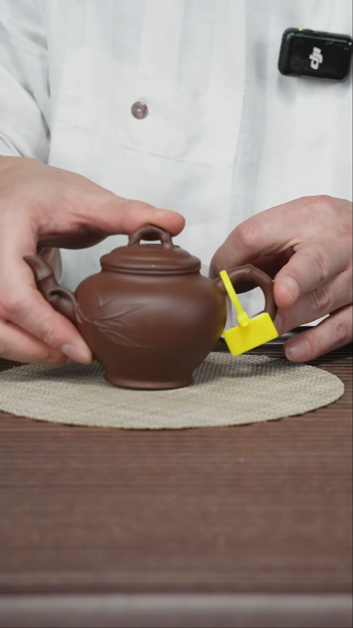 茶壶紫砂T360  竹报春 老紫泥 150CC