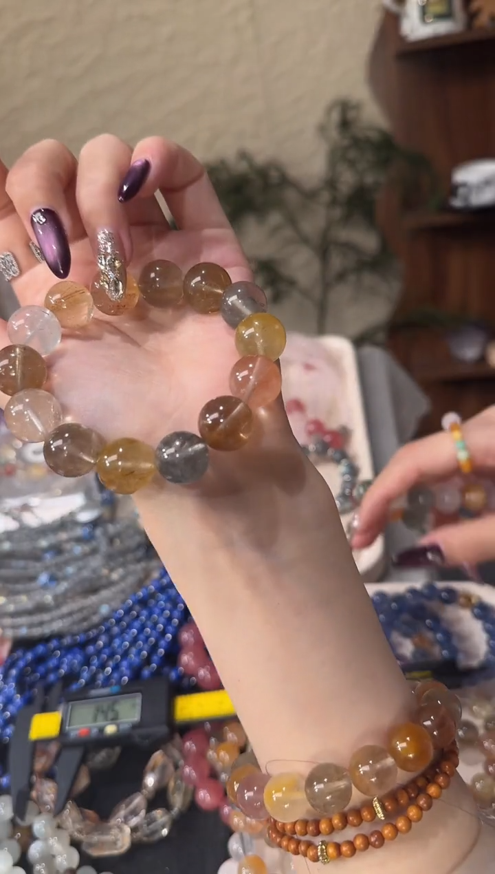 紫晶摆件未镶嵌14mm 兔毛