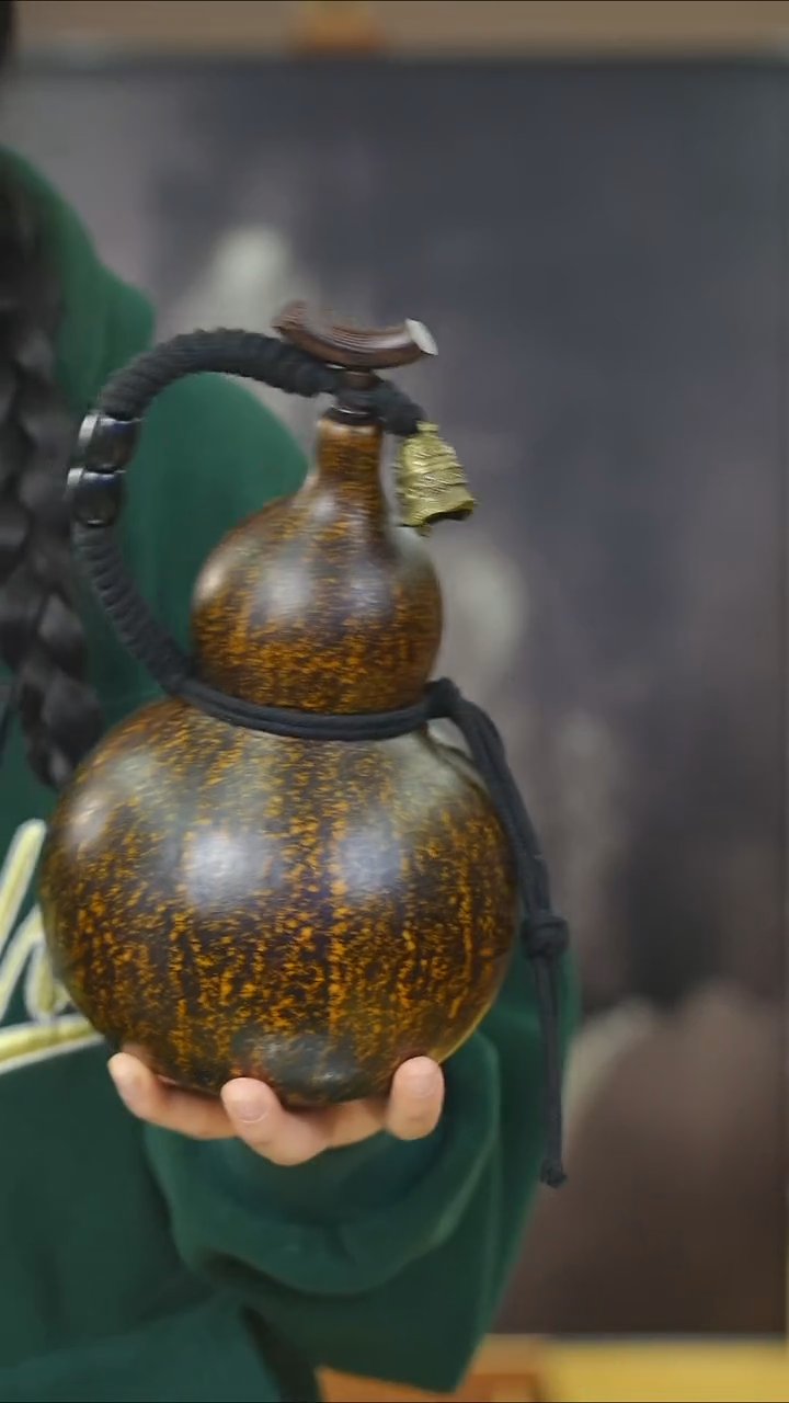 【闪购商品】XG133大漆酒葫芦不包手串及旋转底座