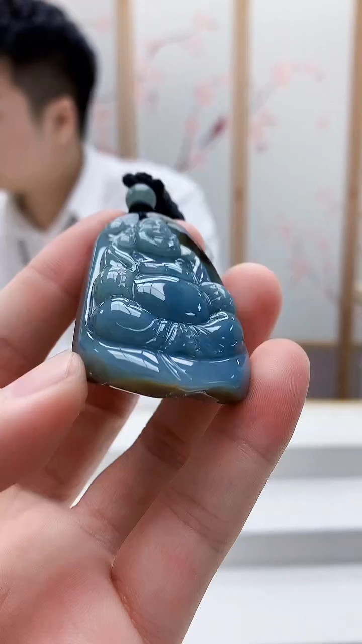 未镶嵌定制翡翠5028bb-毛货挂件70