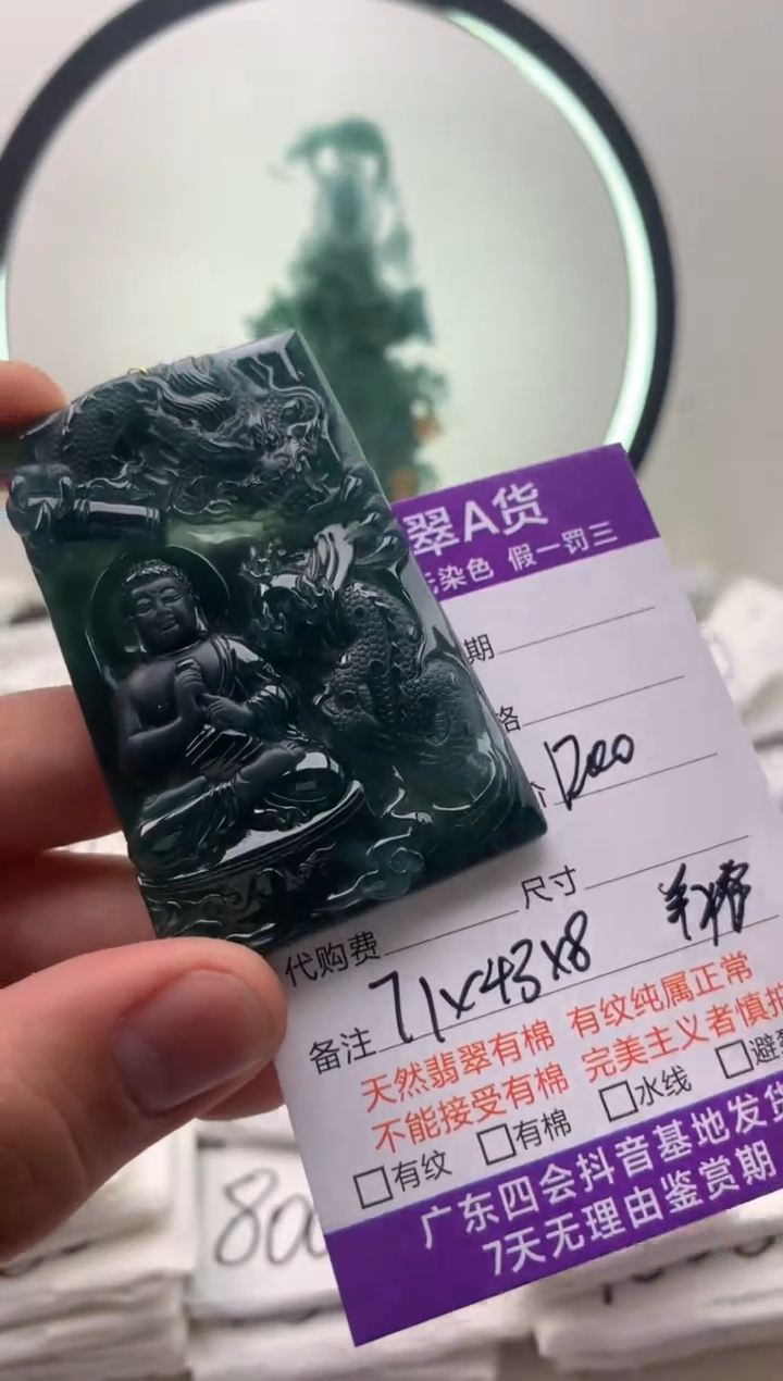 【闪购商品】翡翠颈饰未镶嵌大日