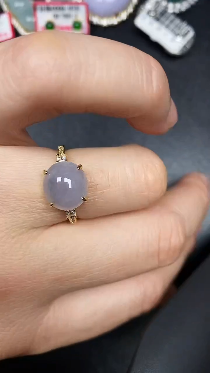 银S925镶嵌戒指翡翠2500