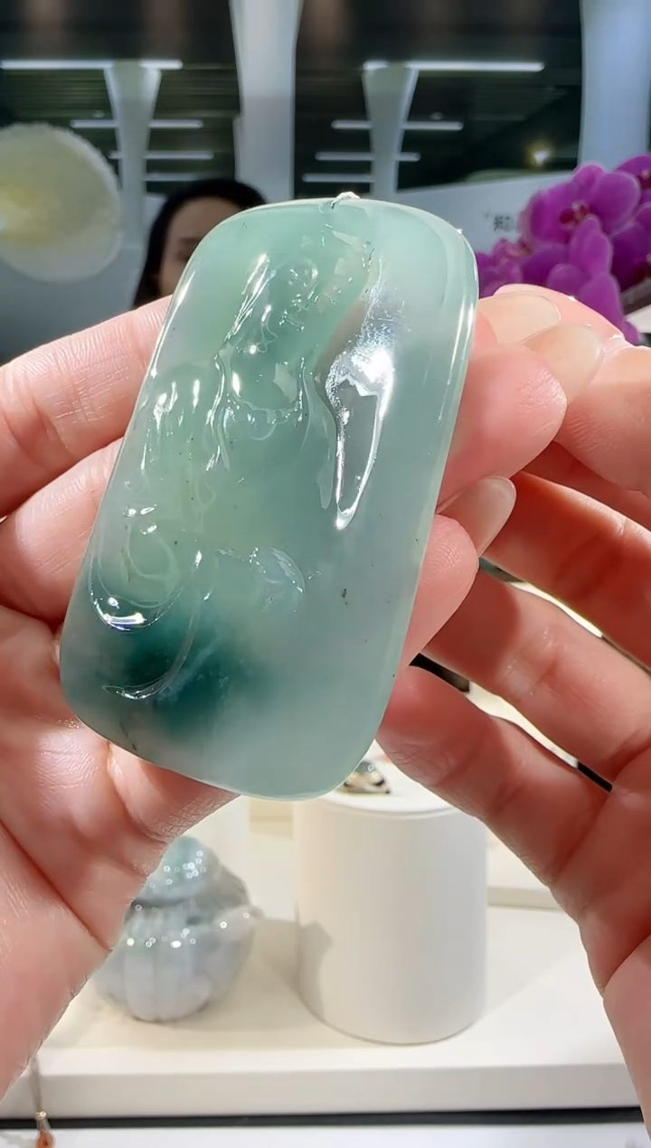 【闪购商品】翡翠吊坠(不含链)未镶嵌观音