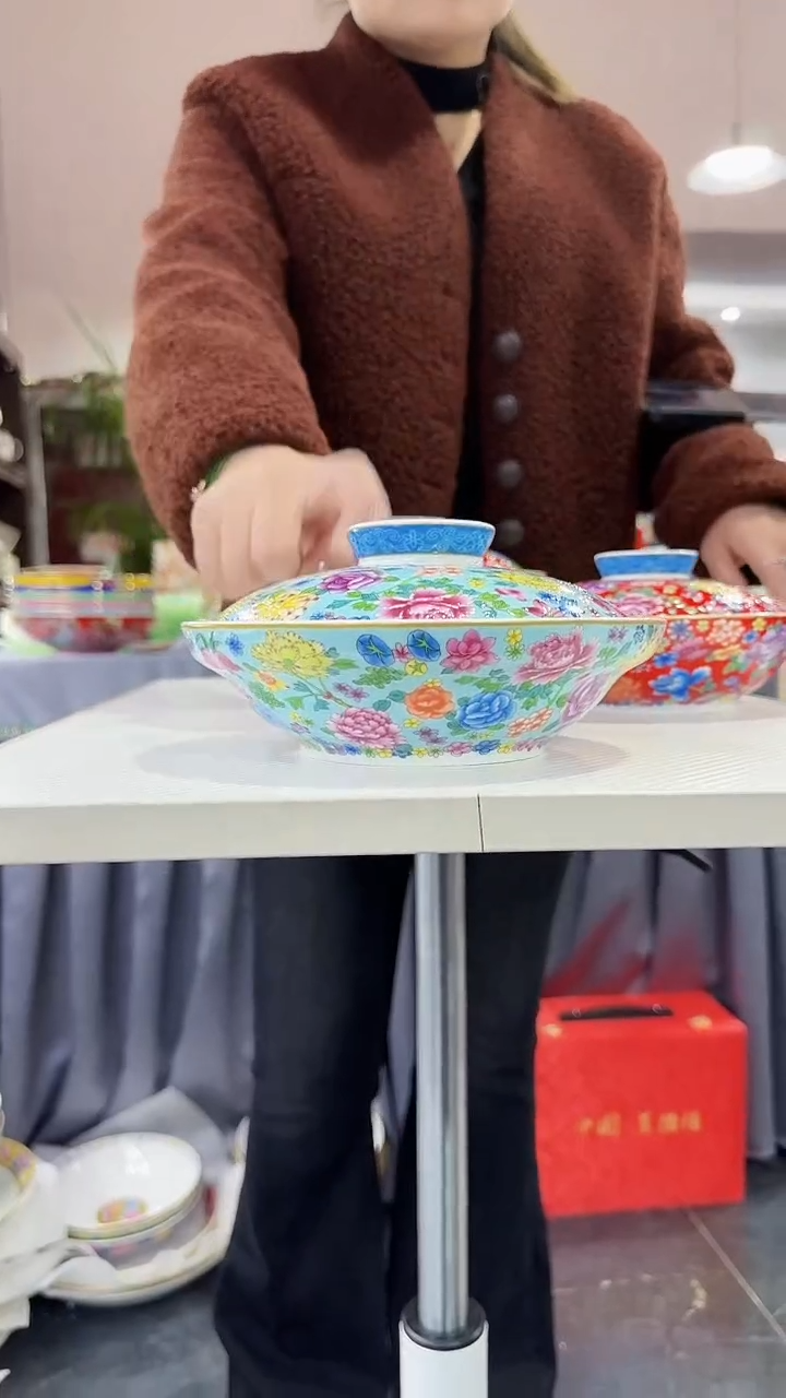 【闪购商品】瓷片7.5英寸【盖盘】1个景德镇陶瓷