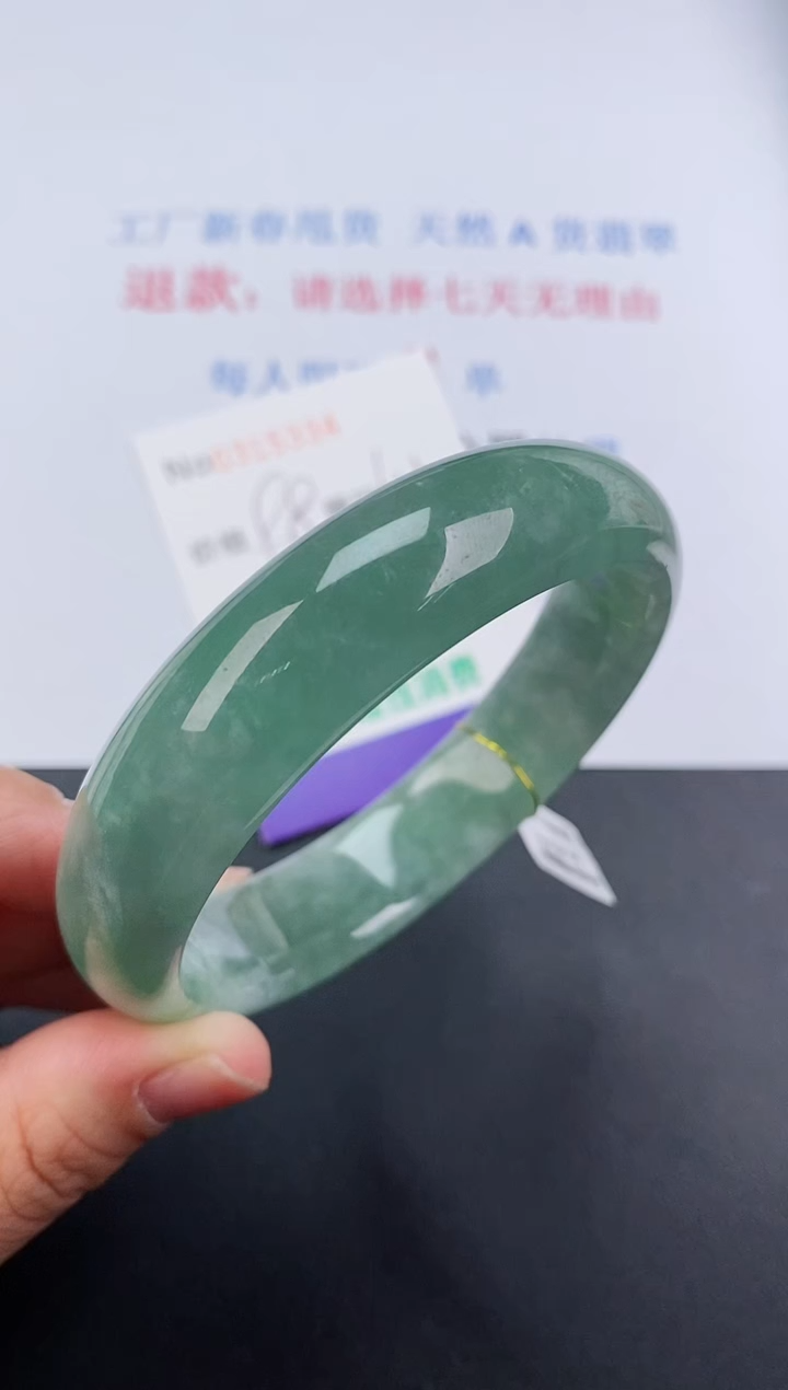 【闪购商品】翡翠手镯未镶嵌天然A货翡翠未镶嵌0315334