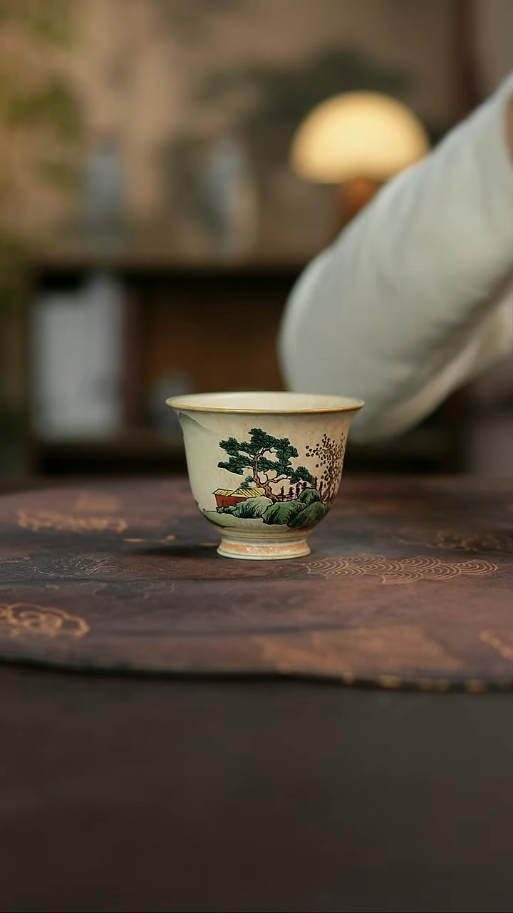 景德镇陶瓷杯碗柴烧多人