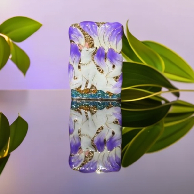 九尾狐夜光（紫色）（配官方礼盒证书）创意打火机防风国潮