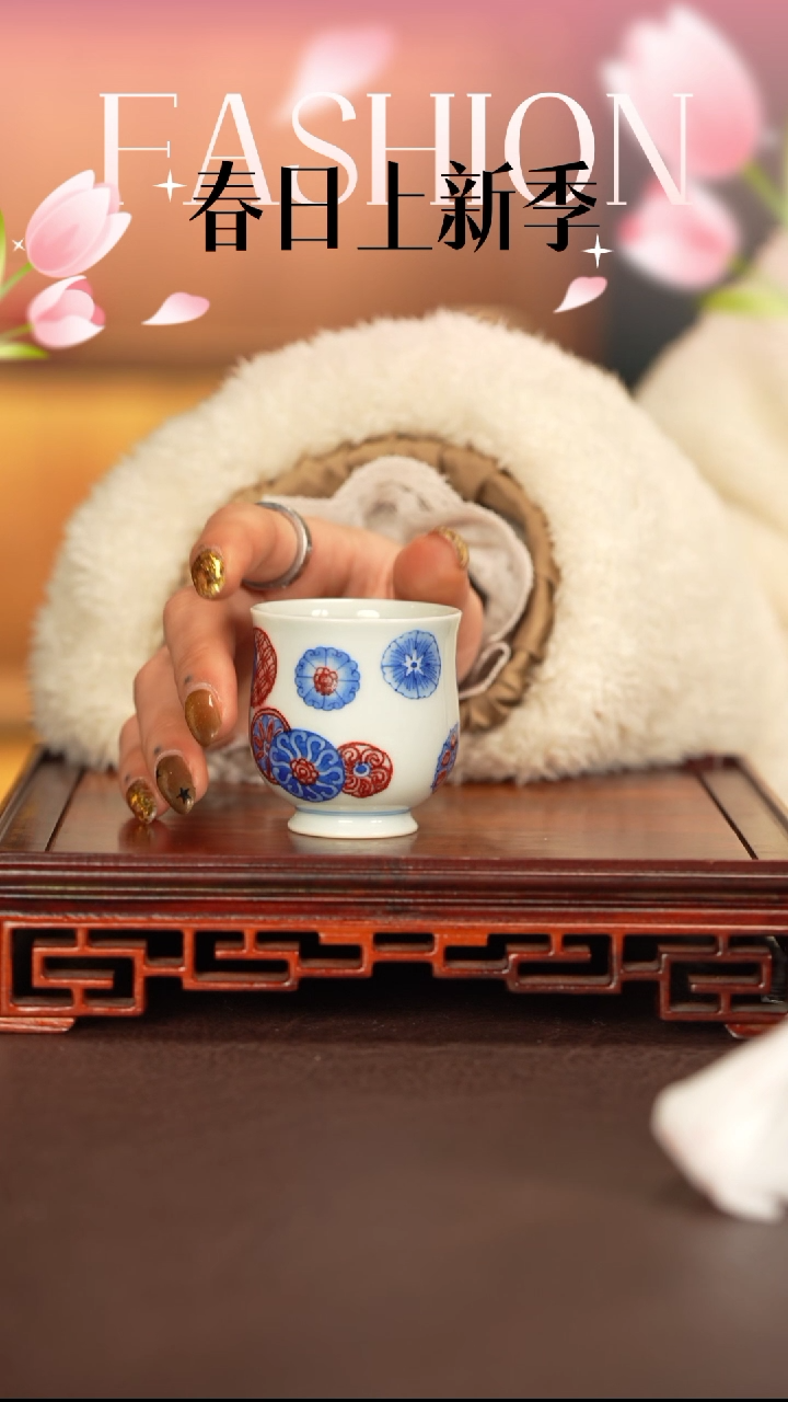 【闪购商品】杯子永明尚玩景德镇手工手绘陶瓷