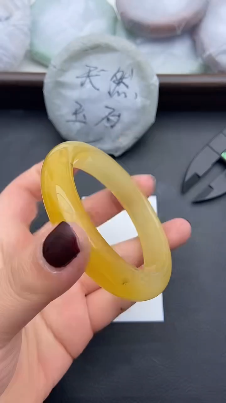 未镶嵌手镯石英质玉87+58/59