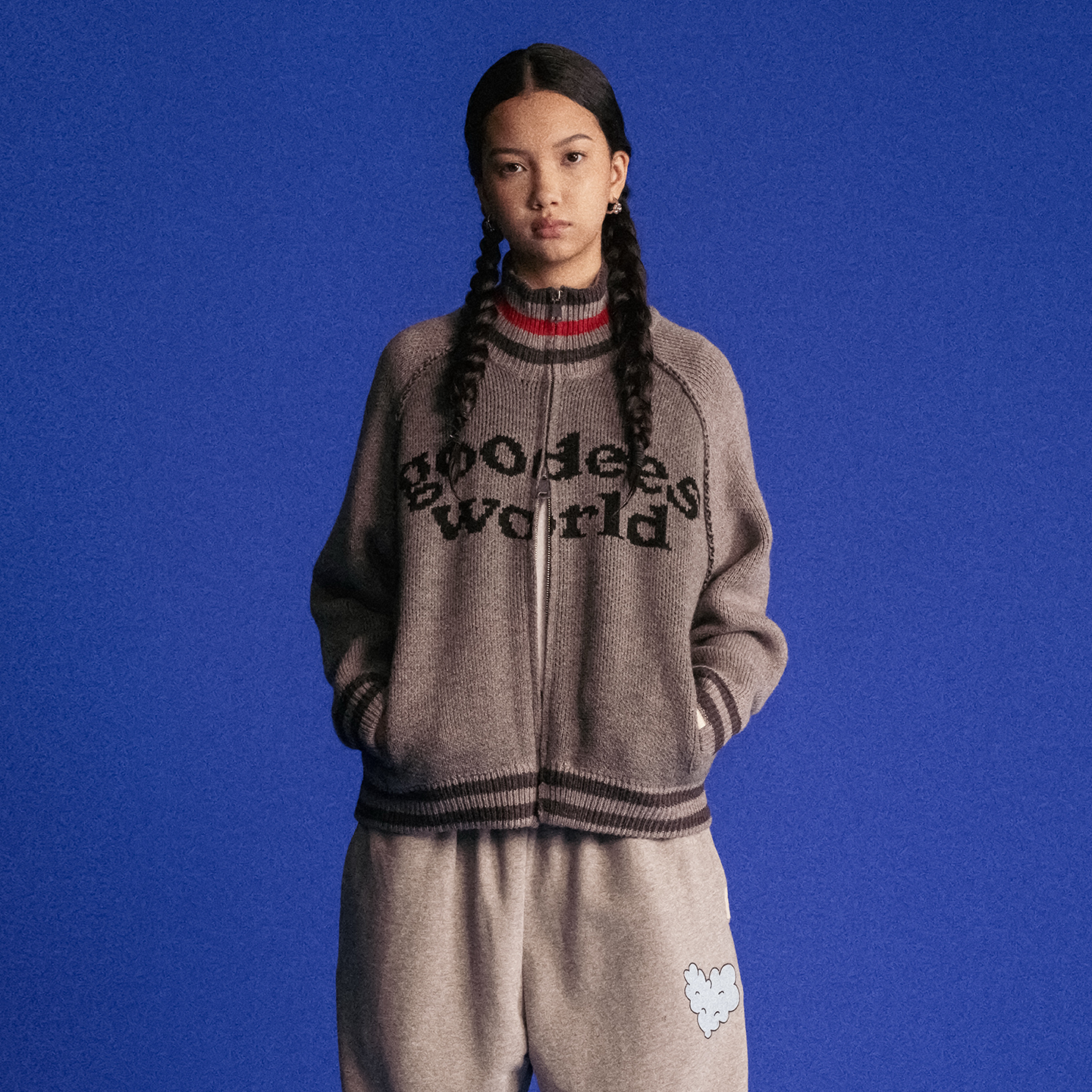 GOODBAI GOODEES 五角星针织开衫