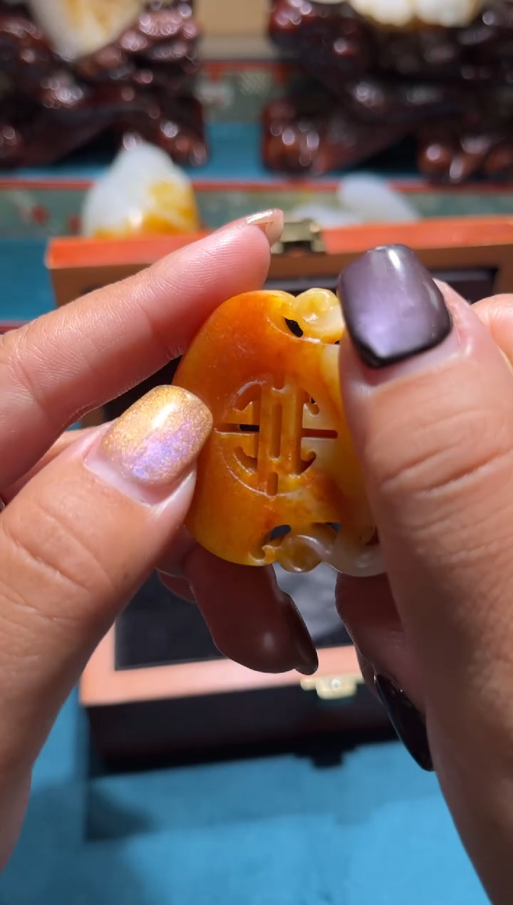 未镶嵌和田玉挂件一**凉1