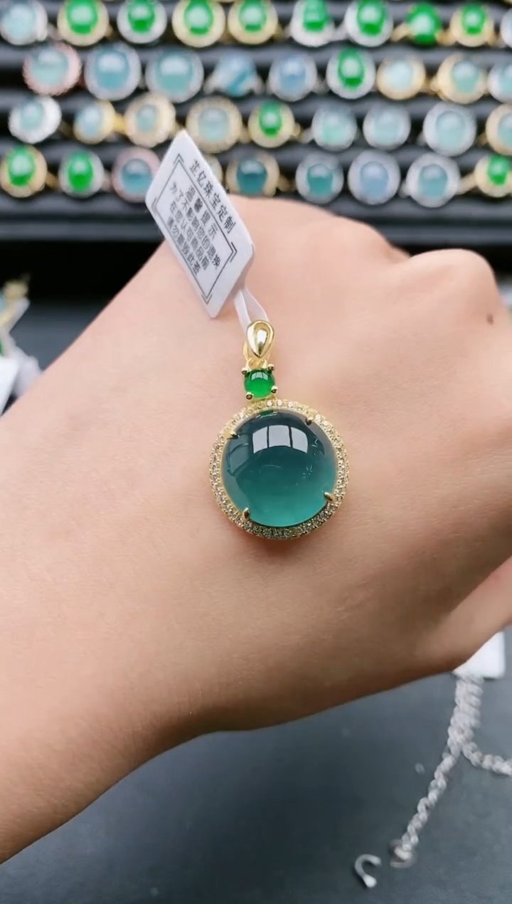 【闪购商品】翡翠戒指银S925镶嵌11111