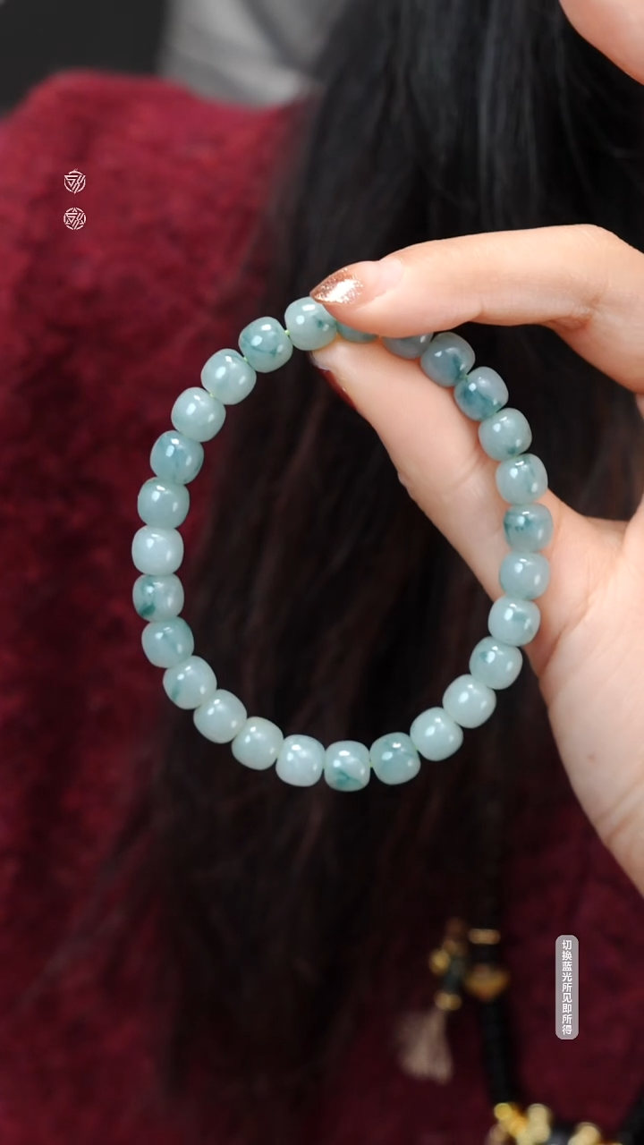 【闪购商品】翡翠手链未镶嵌天然原矿缅料翡翠手串