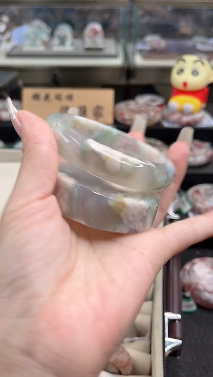 未镶嵌手镯石英质玉尘*丷圈口（赠品镯心）