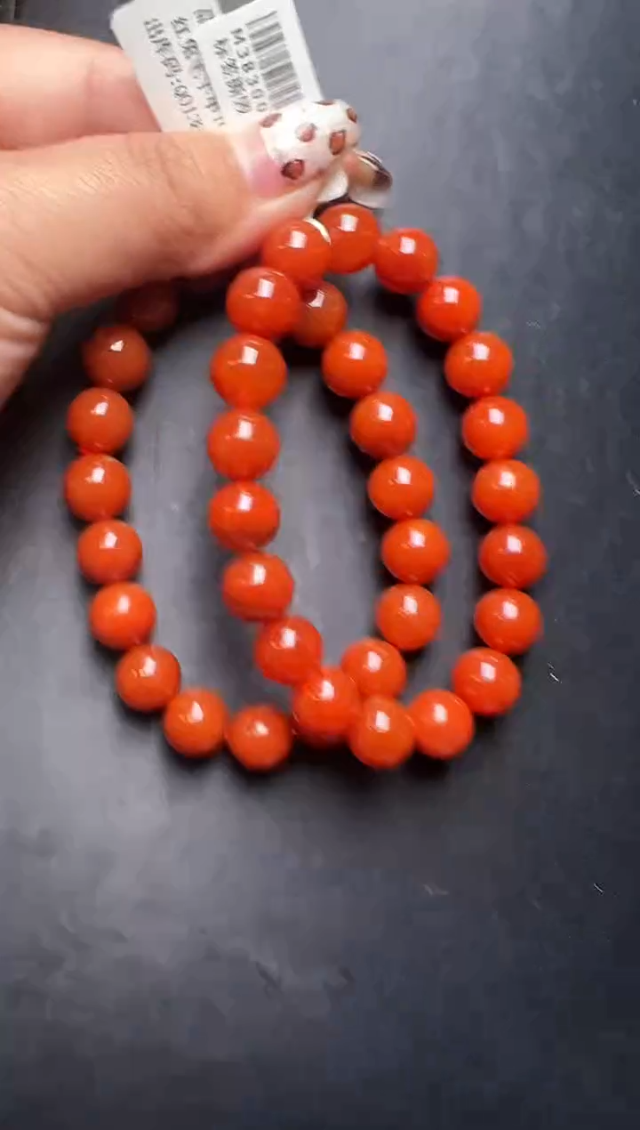 未镶嵌手链水晶红兔毛手串10m+ 多样发一