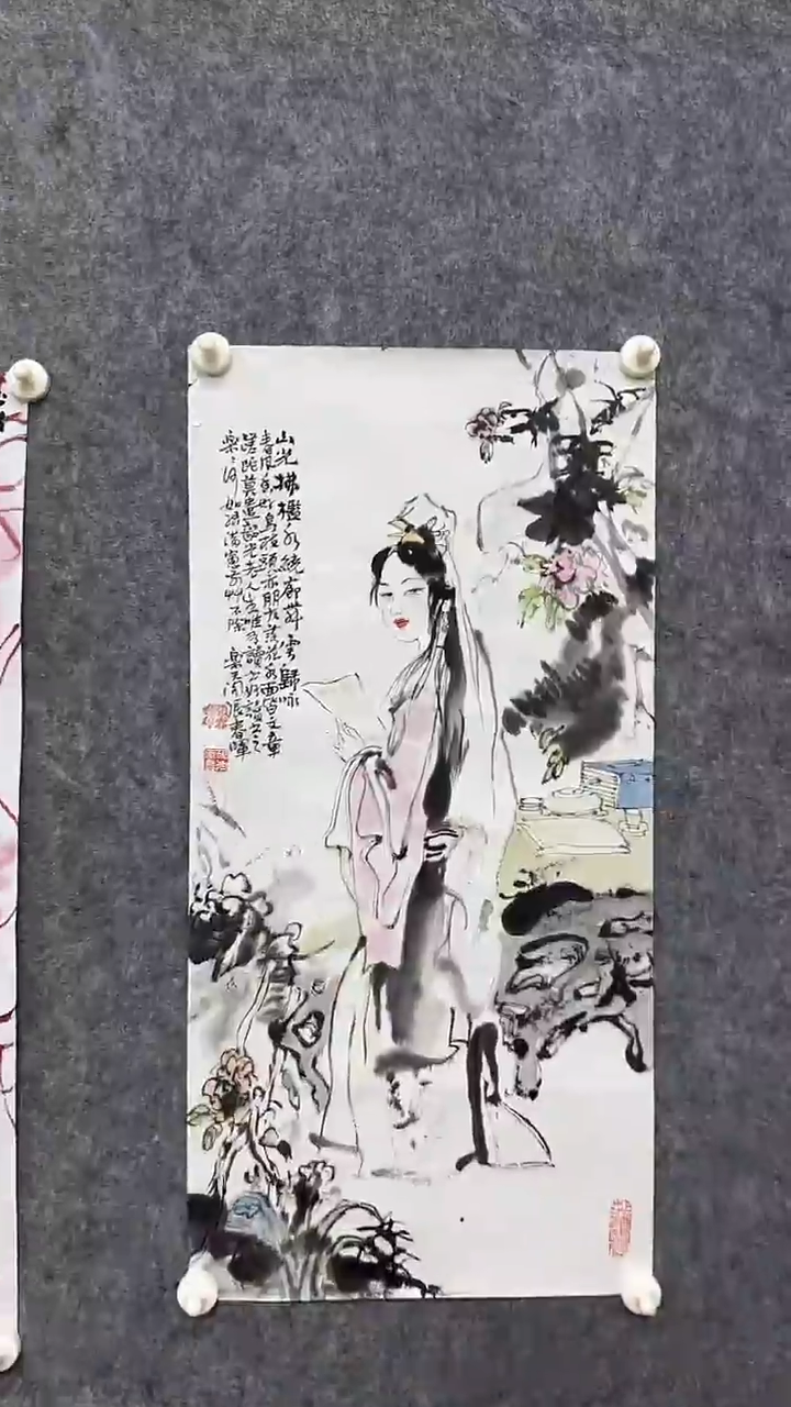 国画国画人物发货