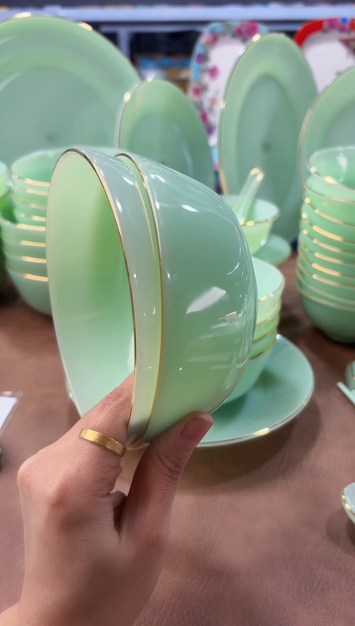 玉瓷  5.5英寸饭碗2个景德镇陶瓷