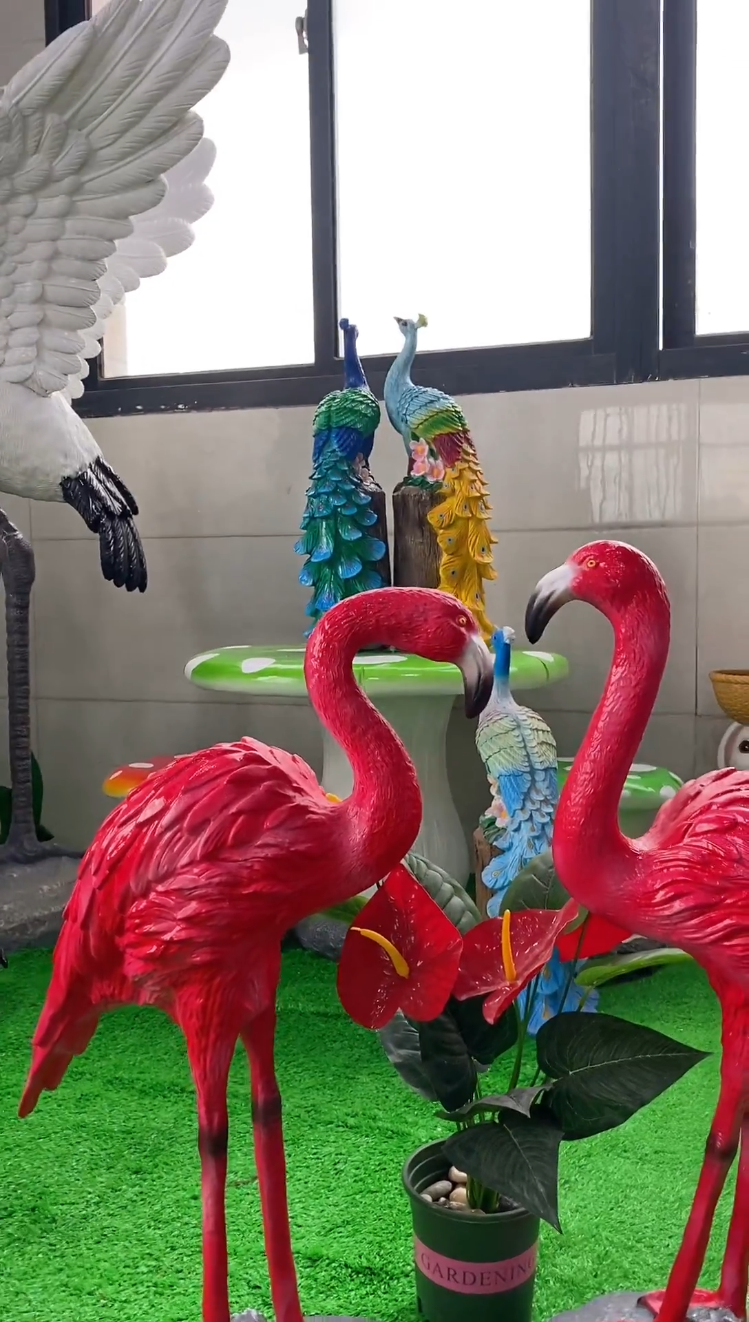玻璃钢大号火烈鸟一只