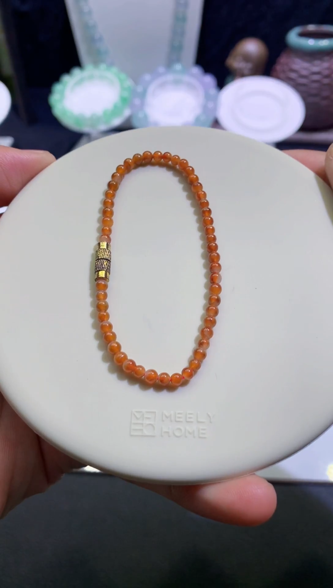 未镶嵌手链翡翠天然缅甸翡翠A货无烧黄翡卡3mm