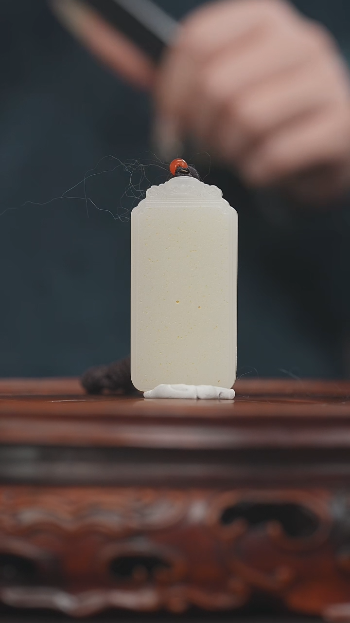 和田玉未镶嵌挂件和田玉