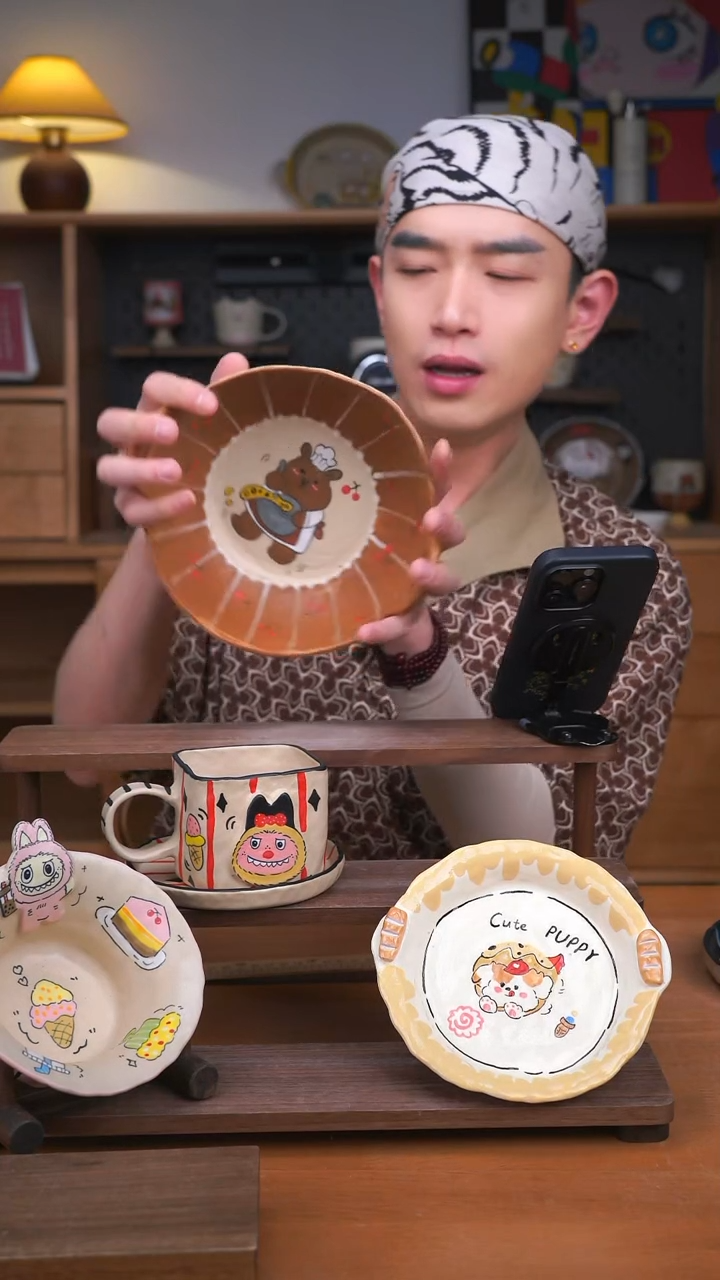 杯子景德镇可爱设计师款陶瓷